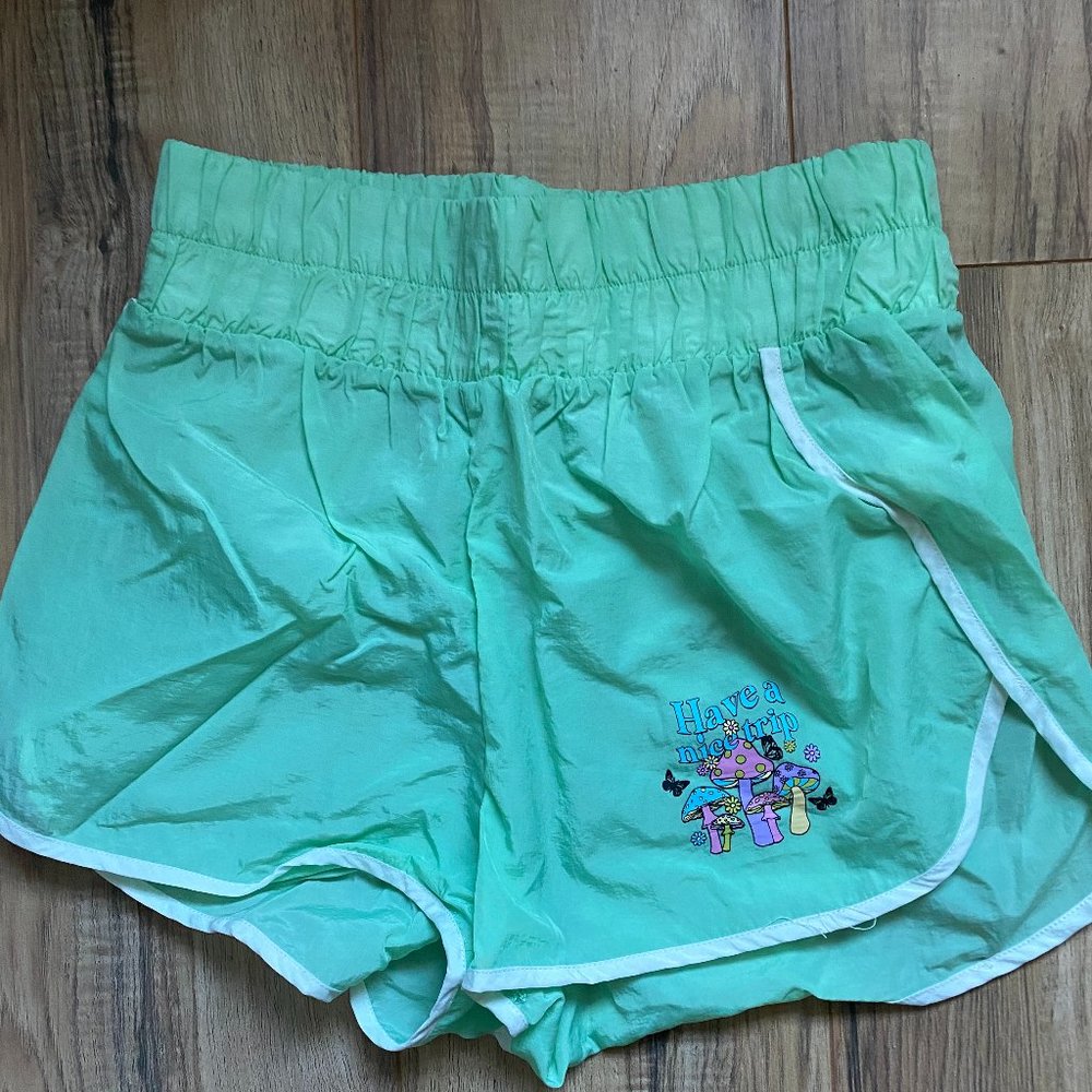 "Have a Nice Trip" Mushroom Athletic Shorts